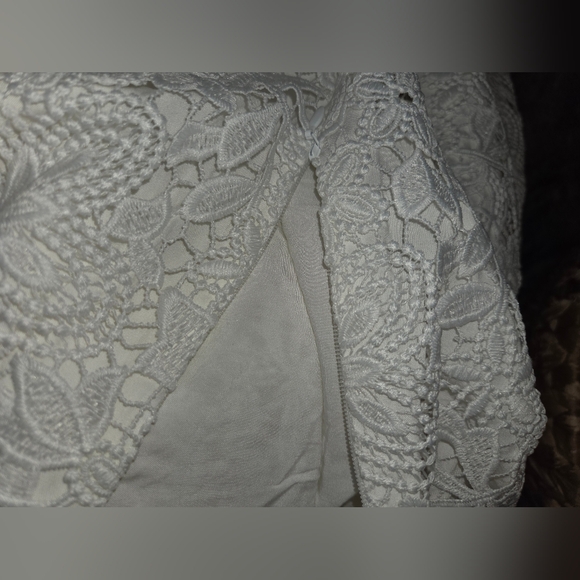 Anthropologie Plus Ivory White Elegant Lace Dress NWT - Picture 2 of 15